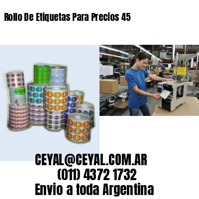 Rollo De Etiquetas Para Precios 45