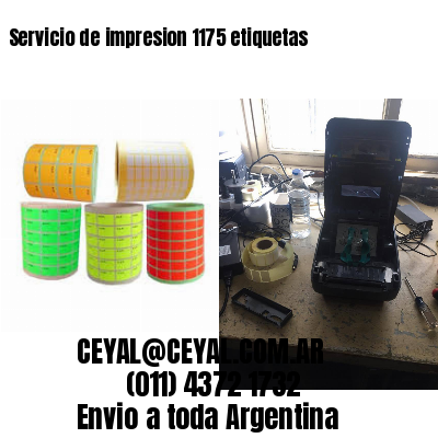 Servicio de impresion 1175 etiquetas