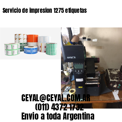Servicio de impresion 1275 etiquetas