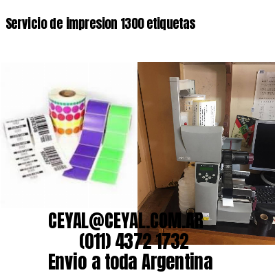 Servicio de impresion 1300 etiquetas
