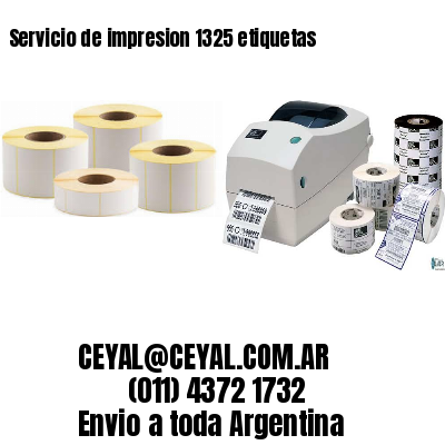 Servicio de impresion 1325 etiquetas