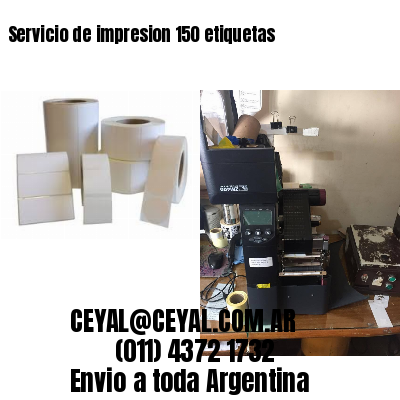 Servicio de impresion 150 etiquetas