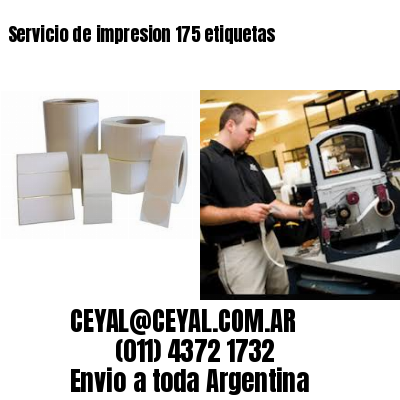 Servicio de impresion 175 etiquetas