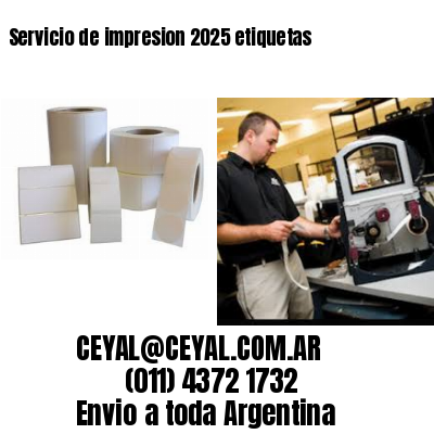 Servicio de impresion 2025 etiquetas