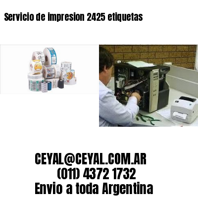 Servicio de impresion 2425 etiquetas