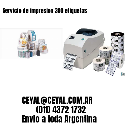 Servicio de impresion 300 etiquetas