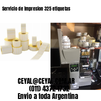 Servicio de impresion 325 etiquetas