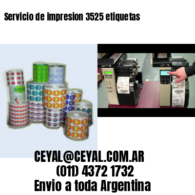Servicio de impresion 3525 etiquetas