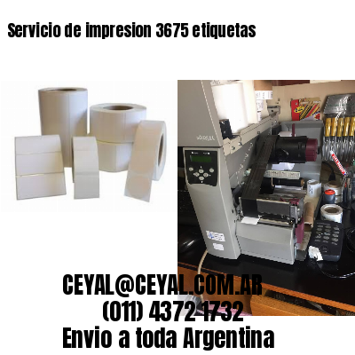 Servicio de impresion 3675 etiquetas