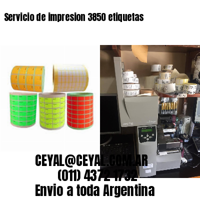 Servicio de impresion 3850 etiquetas