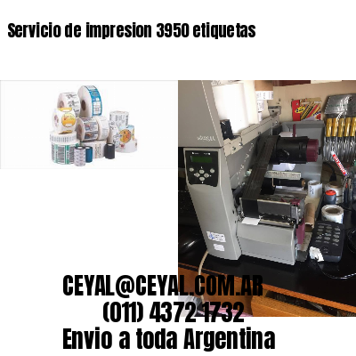 Servicio de impresion 3950 etiquetas
