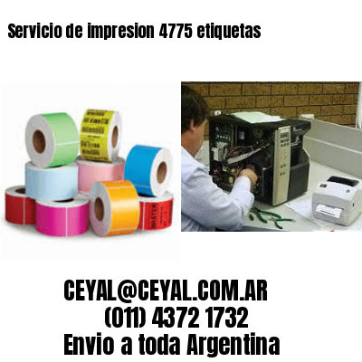 Servicio de impresion 4775 etiquetas