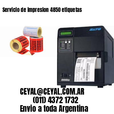 Servicio de impresion 4850 etiquetas