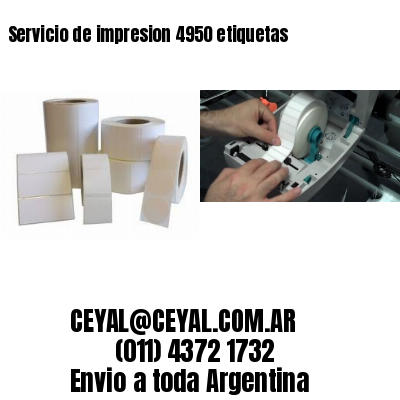 Servicio de impresion 4950 etiquetas