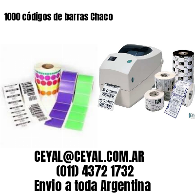1000 códigos de barras Chaco
