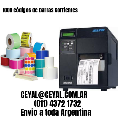 1000 códigos de barras Corrientes