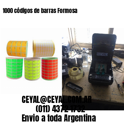 1000 códigos de barras Formosa