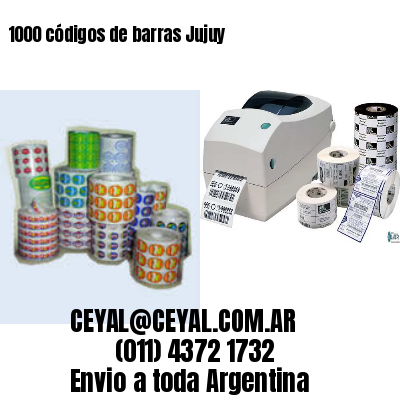 1000 códigos de barras Jujuy