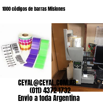 1000 códigos de barras Misiones
