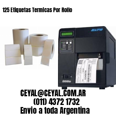 125 Etiquetas Termicas Por Rollo