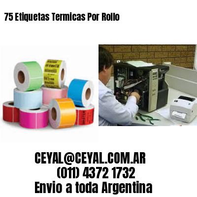 75 Etiquetas Termicas Por Rollo