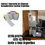 Fabrica E Impresion De Etiquetas Autoadhesivas Castelar Argentina