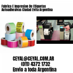 Fabrica E Impresion De Etiquetas Autoadhesivas Ciudad Evita Argentina