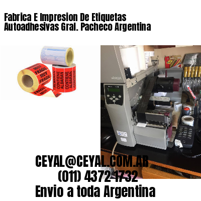 Fabrica E Impresion De Etiquetas Autoadhesivas Gral. Pacheco Argentina