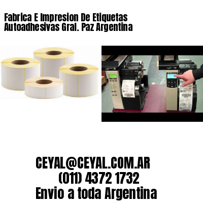 Fabrica E Impresion De Etiquetas Autoadhesivas Gral. Paz Argentina