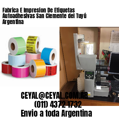 Fabrica E Impresion De Etiquetas Autoadhesivas San Clemente del Tuyú Argentina
