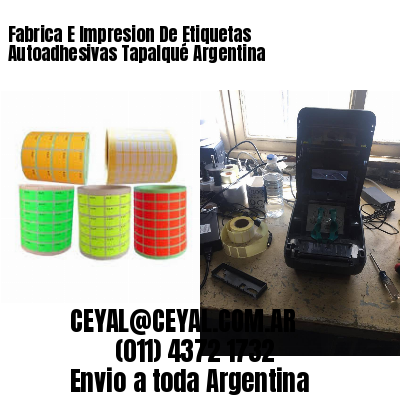 Fabrica E Impresion De Etiquetas Autoadhesivas Tapalqué Argentina