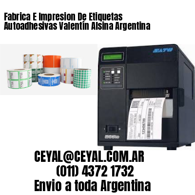 Fabrica E Impresion De Etiquetas Autoadhesivas Valentín Alsina Argentina