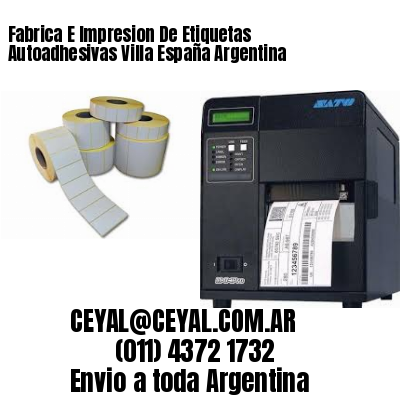 Fabrica E Impresion De Etiquetas Autoadhesivas Villa España Argentina