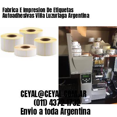 Fabrica E Impresion De Etiquetas Autoadhesivas Villa Luzuriaga Argentina