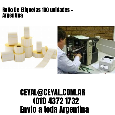 Rollo De Etiquetas 100 unidades – Argentina