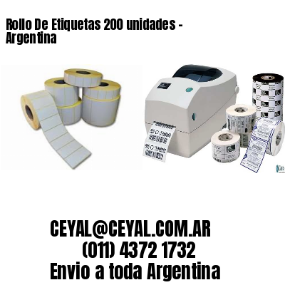 Rollo De Etiquetas 200 unidades - Argentina