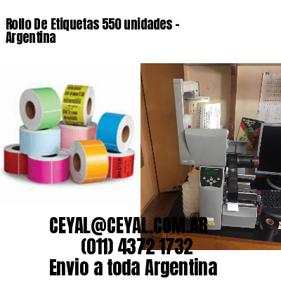 Rollo De Etiquetas 550 unidades – Argentina