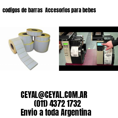 codigos de barras 	Accesorios para bebes