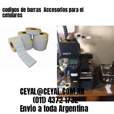 codigos de barras 	Accesorios para el celulares