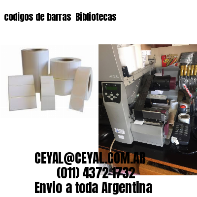 codigos de barras 	Bibliotecas