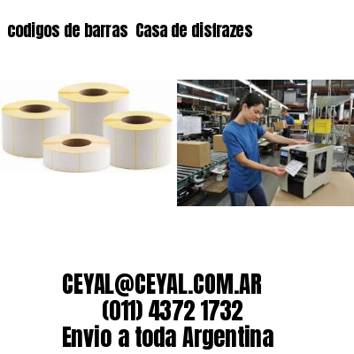 codigos de barras 	Casa de disfrazes