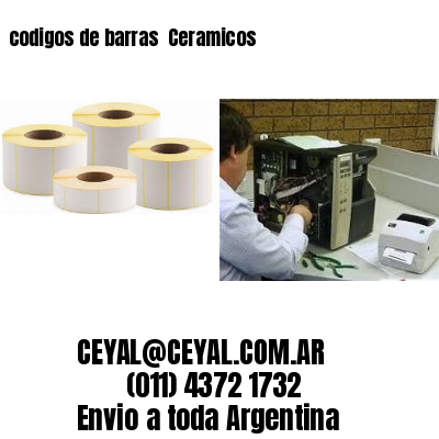 codigos de barras 	Ceramicos