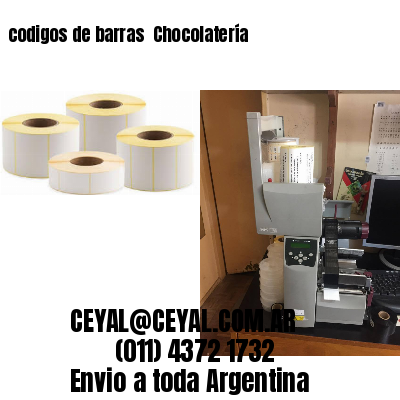 codigos de barras 	Chocolatería