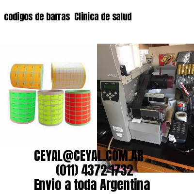 codigos de barras 	Clinica de salud