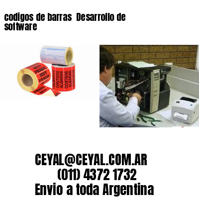 codigos de barras 	Desarrollo de software