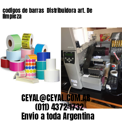 codigos de barras 	Distribuidora art. De limpieza