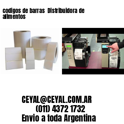 codigos de barras 	Distribuidora de alimentos