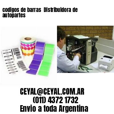 codigos de barras 	Distribuidora de autopartes