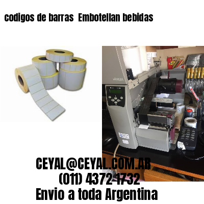 codigos de barras 	Embotellan bebidas