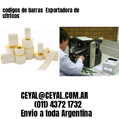codigos de barras 	Exportadora de citricos
